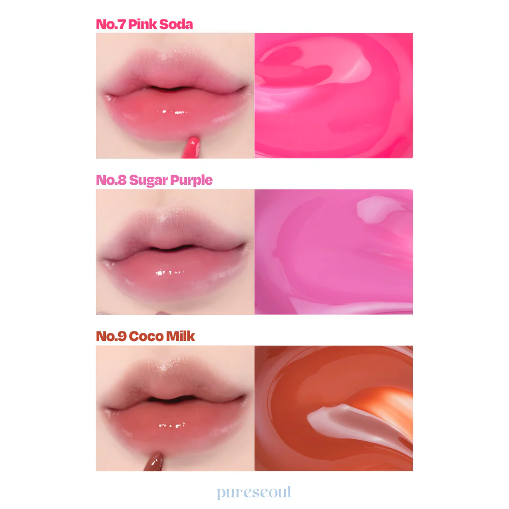 Lip Potion Aqua Glow, Candylicious Series - 3 Colours (9ml) - Image 4